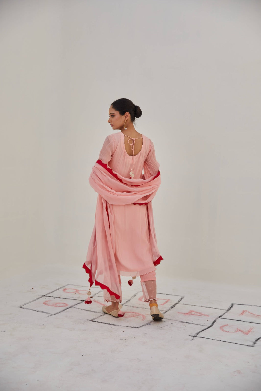 Khel Tanya Peach Set