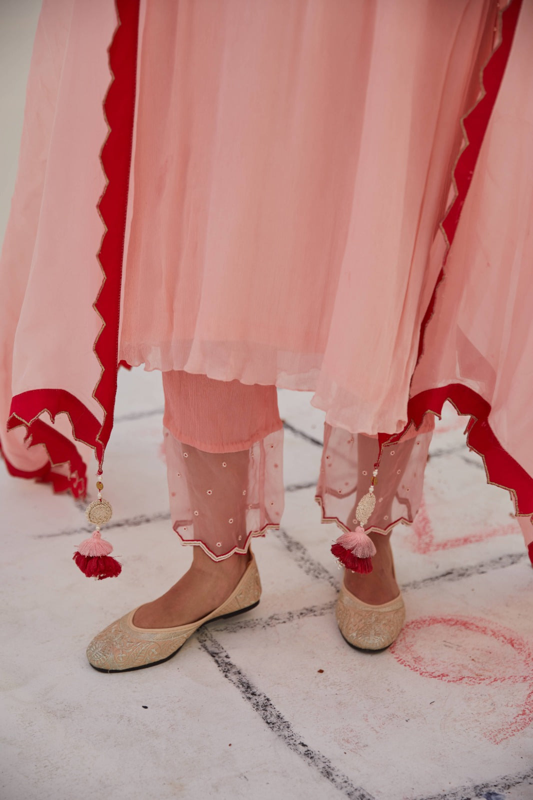 Khel Tanya Peach Set