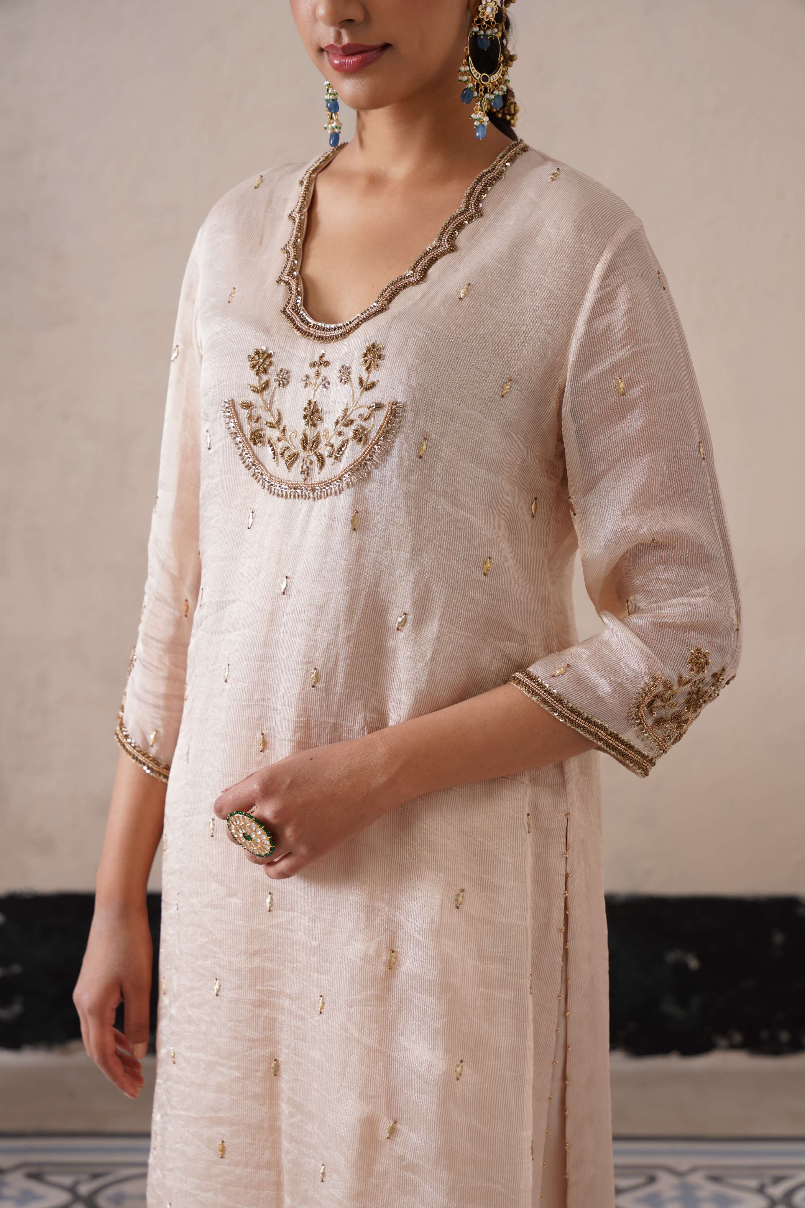 DUTCH IVORY STRAIGHT KURTA