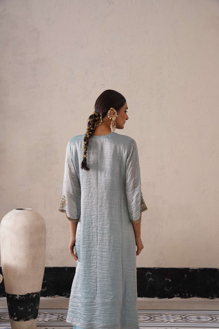 POWDER BLUE STRAIGHT KURTA