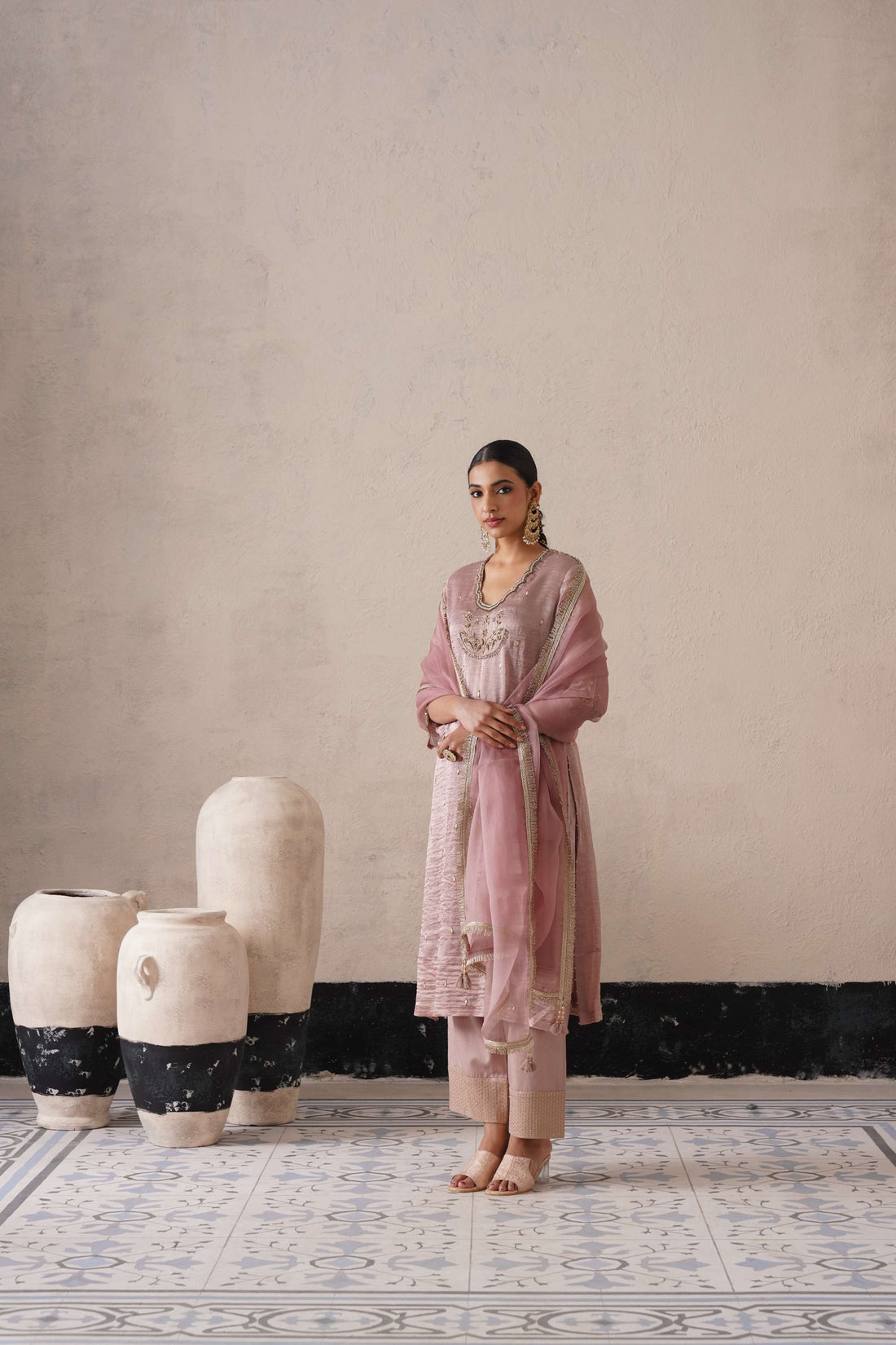 DUSTY MAUVE STRAIGHT KURTA