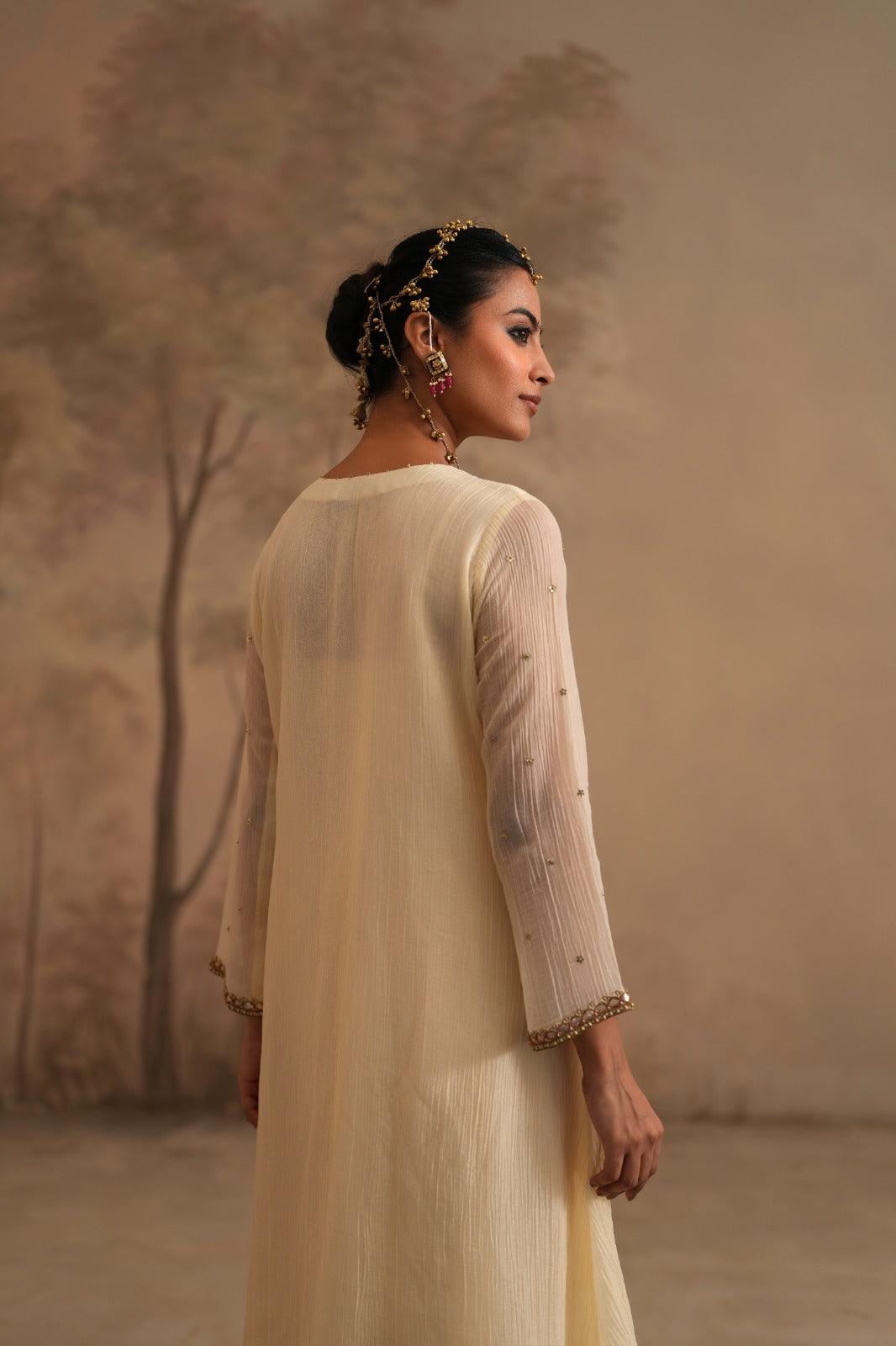 Heer Vihana Box Pleated- Dutch Ivory