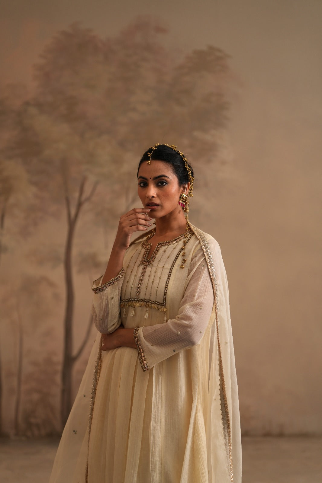 Heer Vihana Box Pleated- Dutch Ivory