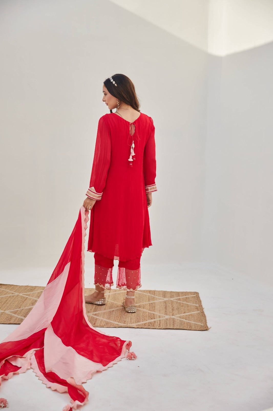 Khel Parul Red Set